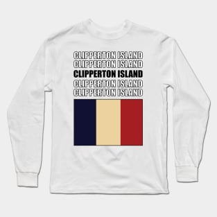 Flag of Clipperton Island Long Sleeve T-Shirt